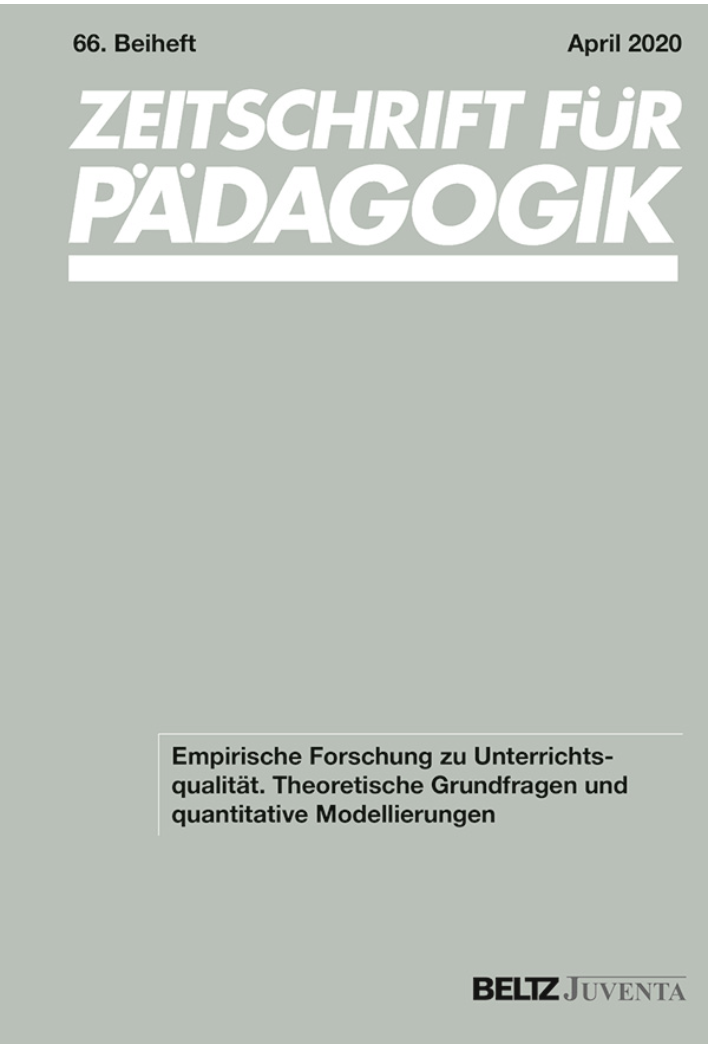 Praetorius, A.-K., Klieme, E. & Grünkorn, J. (Hrsg.) (2020). Empirische Forschung zu Unterrichtsqualität. Theoretische Grundfragen und quantitative Modellierungen. 