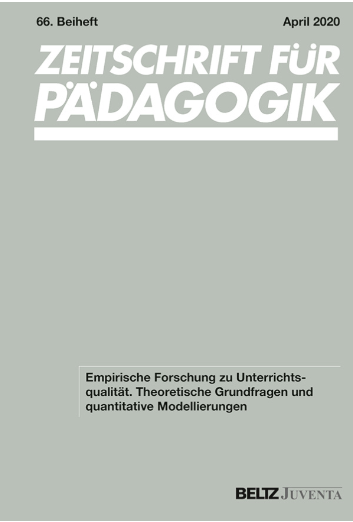 Praetorius, A.-K., Klieme, E. & Grünkorn, J. (Hrsg.) (2020). Empirische Forschung zu Unterrichtsqualität. Theoretische Grundfragen und quantitative Modellierungen. 