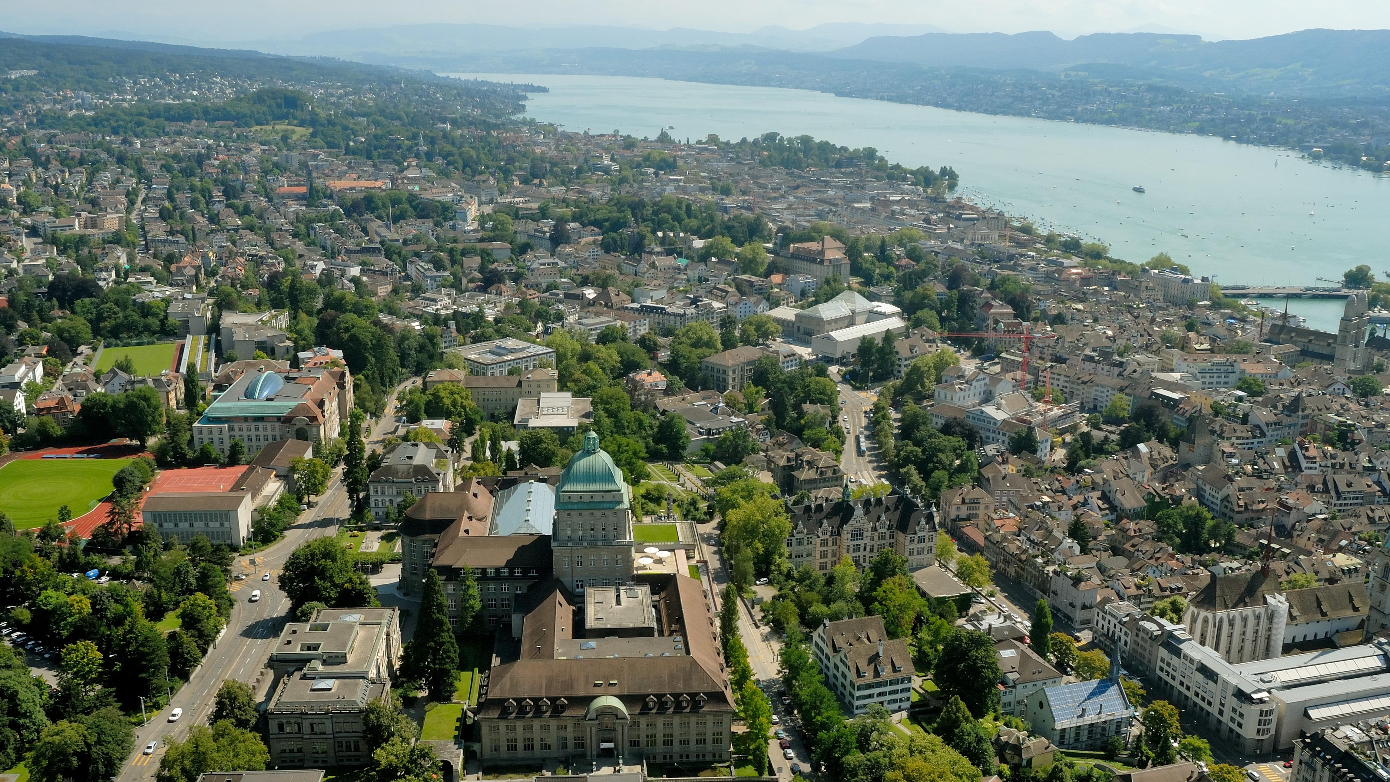 Universität Zürich Luftaufnahme