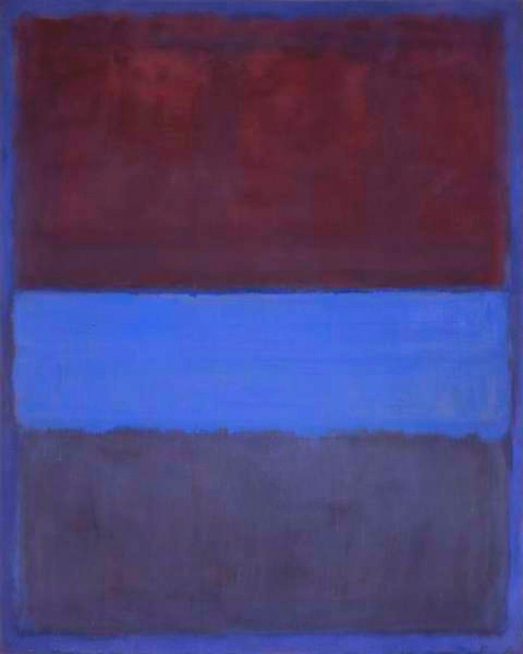 Mark Rothko, Rust and Blue, 1953