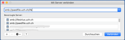 Mac mit Server verbinden