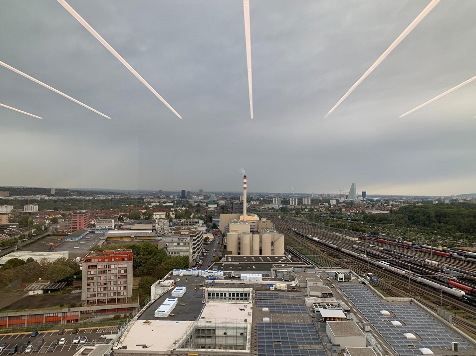 Aussicht Richtung der Stadt Basel